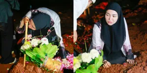 Air Mata Tak Terbendung, 10 Potret Bella Shofie yang Baru Bisa Datangi Pusara Sang Ibu Usai Dua Hari Dimakamkan