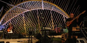 Aksi Panggung Ligro Trio di Jazz Gunung 2014