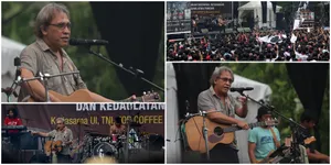 Aksi Iwan Fals 'Bakar' Semangat Ribuan Pemuda di UI