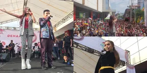 Arif, Jamila & Dila DA di Acara Demam LIDA 2019 Kota Padang, Seru