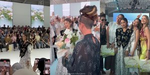 Auranya Awur-awuran, 10 Potret Jennifer Coppen Melenggang di Runway JFW 2025 - Ditonton Ibu Mertua dan Adik Ipar