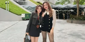 Ayu Ting Ting Nonton Konser ATEEZ Bareng Vicky Shu di Singapura