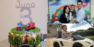 Baby Juna Rayakan Ultah Bareng Papa - Mama, Makin Ganteng!