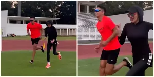 Bak Atlet Profesional, Seperti Ini 9 Potret Olla Ramlan yang Giat Latihan Fisik di Bulan Ramadhan