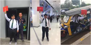 Bangga Lulus SMA, Pemuda Ini Berfoto Tenteng Ijazah Kemana-Mana