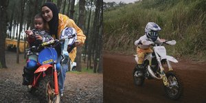 Baru 4 Tahun, 8 Potret Zeev Keponakan Citra Kirana yang Jago Balapan Pakai Motor Trail Mini - Aksi Memukau Saat Ikut Kompetisi