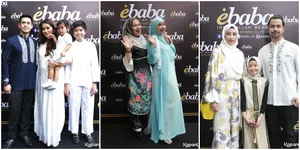 Begini Gaya Busana Muslim Selebritis di Peluncuran Ebaba, Elegan!
