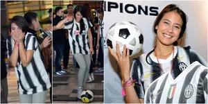 Begini Jadinya Bila Pevita Pearce Ikut Main Sepak Bola