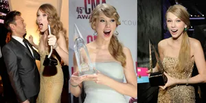 Berbagai Ekspresi Wajah Taylor Swift Saat Menangi Penghargaan