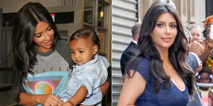 Berbagai Gaya Imut Putri Kim Kardashian Dengan Rambut Barunya