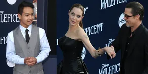 Berbagai Pose Ganteng Putra Angelina Jolie di Atas Red Carpet