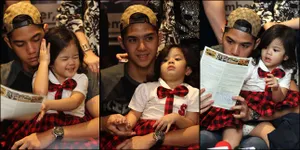 Berbagai Tingkah Lucu Safeea Di Pangkuan Al Ghazali