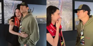 Momen Pertemuan Natasha Ryder dan Orlando Bloom di Le Mans, Tak Kuasa Tahan Air Mata Ketemu Idola