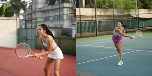 Biasa Diving, Potret Pesona Kirana Larasati Saat Tenis - Selalu Cantik dan Seksi Curi Perhatian: Nggak di Laut Nggak di Lapangan Tetap Idaman