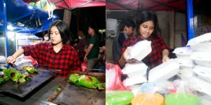 Bikin Kagum, 15 Potret Melati Sesilia Mantan Personel JKT 48 Banting Setir Jualan Nasi Bakar di Pinggir Jalan - Mengaku Keinginan Sendiri