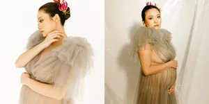 Bumil Makin Cantik, Potret Stella Cornelia Istri Fendy Chow Pamer Bare Babybump - Anggun Pakai Gaun Transparan