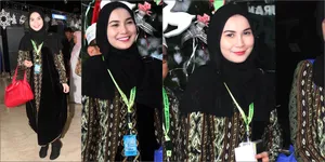 Cantik Berkaftan Hitam, Isya Jeeperson Siap Umroh ke Tanah Suci