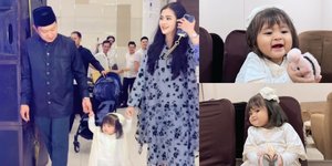 Cantik dengan Gaun Putih, 7 Potret Cunda Anak Denny Caknan dan Bella Bonita Saat Ikut Buka Bersama