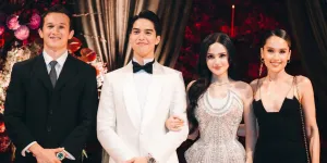 Cinta Laura di Resepsi Pernikahan El Rumi & Syifa Hadju, Serasi dengan Arya Vasco