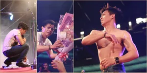 Dapat Bunga - Tanpa T-Shirt, Aksi Ariel NOAH Romantis di Taiwan!