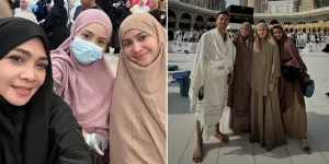 Deretan Foto Caca Tengker yang Kecantikan Naturalnya Dipuji Saat Tunaikan Ibadah Haji