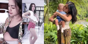 Deretan Foto Jessica Iskandar Momong Baby Dom, Hot Mom Pamer Body Langsing Pasca Melahirkan Anak Keduanya