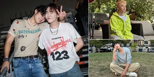 Deretan Foto Member SEVENTEEN di Berlin Usai Tampil di Lollapalooza 2024