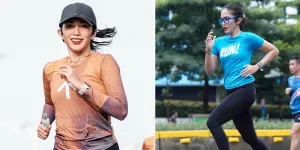 Deretan Foto Ussy Sulistiawaty Saat Lari, Tetap Singset Bak ABG Meski Sudah Jadi Ibu 5 Anak