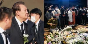 Detik-Detik Kedatangan Presiden Korea Selatan ke Lokasi Tragedi Halloween Itaewon, Disambut Tangisan Pilu Warga
