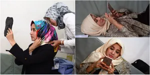 Di Balik Layar Pemotretan Laudya Cynthia Bella, Makeup - Tiduran