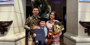 El Barack Lulus SD, Jessica Iskandar dan Vincent Dampingi Wisuda