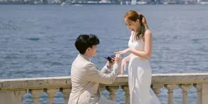 Enrico Winaldy Lamar Kiara Virly di Danau Como Italia, Romantis