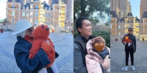 Fashionista Sejak Dini, Potret Gaya Baby R Anak Syahrini dengan Coat Selama Liburan di Jepang - Nggemesin