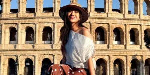 Febby Rastanty Rela Panjat Tembok Tinggi Demi Foto Kece di Colosseum