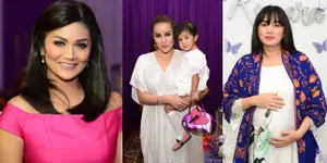 FOTO: 3 Hot Mom Cantik Ini Ikut Hadiri Aqiqah Putri Nindy Ayunda