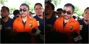 FOTO: Aa Gatot Datangi Polda Metro Jaya Untuk Pemeriksaan Senjata