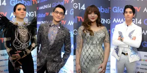 FOTO: Adu Cantik & Tampan Seleb di Red Carpet Ultah Global TV