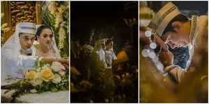 FOTO: Akad Nikah Andrew Andika - Tengku Dewi Putri, Sakral!