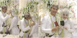FOTO Akad Nikah Melody Nurramdhani - Hanif Fathoni, Haru Bahagia