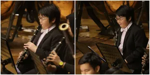 FOTO: Aksi Sean Alexander, Musisi Termuda di Orkestra Addie MS