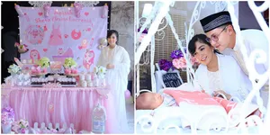 FOTO: Aqiqah Sheva Putri Bungsu Ussy - Andhika, Simple nan Elegan