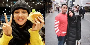 Foto Bahagia Fanny Ghassani & Suami Jalan-Jalan ke Korea Selatan