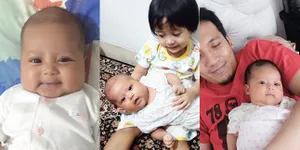 FOTO: Berusia 2 Bulan, Baby Miskha Putri Desta Makin Cantik Imut