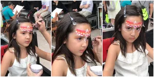 FOTO: Cantiknya Mikhayla Bakrie Saat Wajahnya 'Dicorat-Coret'!