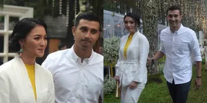 FOTO: Citra Kirana Datang Bareng Ali Syakieb ke Nikahan Syahnaz