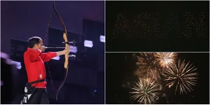 FOTO Countdown To Asian Games 2018, Dibuka Dengan Panah Jokowi
