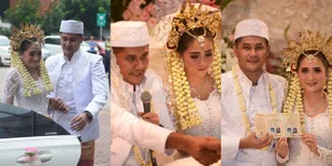 FOTO Detik-Detik Ijab Kabul Ryana Dea-Puadin Redi, Resmi Menikah!