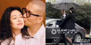 Foto DJ Koo di Pemakaman Barbie Hsu, Bawa Abu Mendiang Istri ke Peristirahatan Terakhir