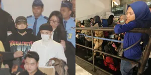 Foto: EXO-L Rela Berjam-Jam Menunggu Kedatangan EXO Tiba di Bandara Soekarno-Hatta
