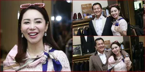 FOTO: Femmy Permatasari Temani Suami Fitting Baju Pengantin